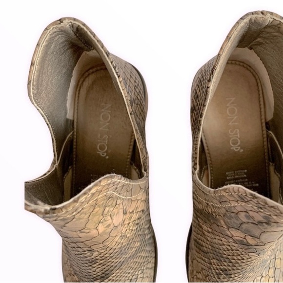 Non Stop Exotic Ankle Boots Sz 6.5 - Picture 6 of 9